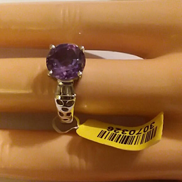SIZE  8/ROSE De FRANCE AMETHYST RING, SIZE 7 - Picture 4 of 6